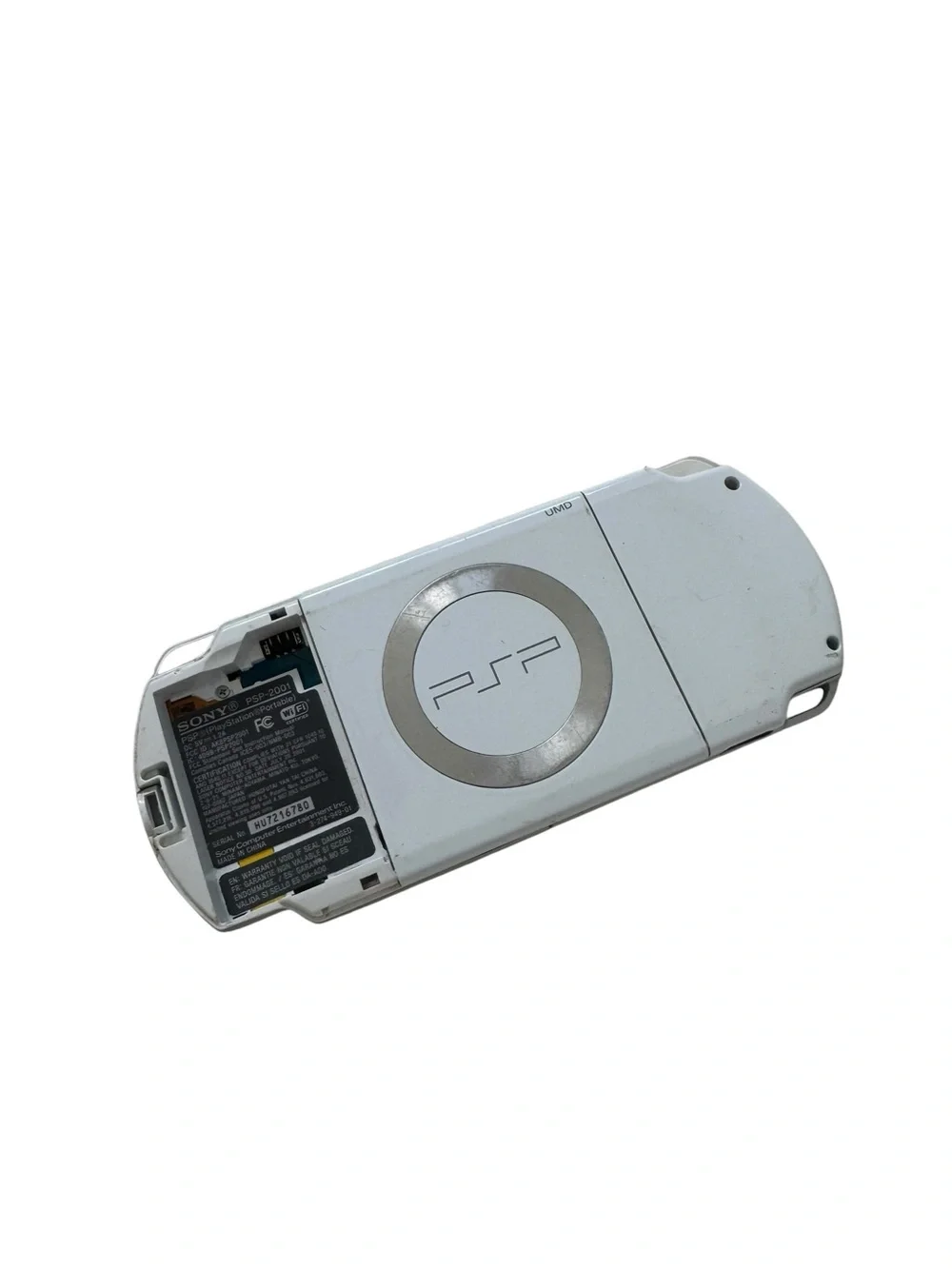 Sony PSP 2001 Ice Silver Handheld Console | UMD | Parts or Repair |